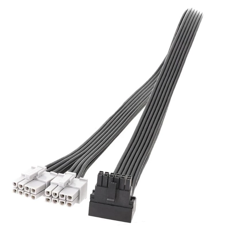 12VHPWR Modular Cable PCIE5.0 Graphics Card GPU Power Supply 12Pin to 2x 8Pin