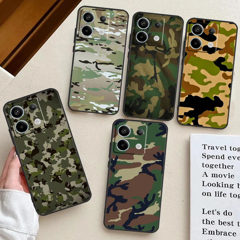 Military Army Camouflage Pattern Case For Redmi Note 12 9 10 11 13 Pro Plus 9S 10S 11S 12S Cover For Redmi 12 10C 12C 13C