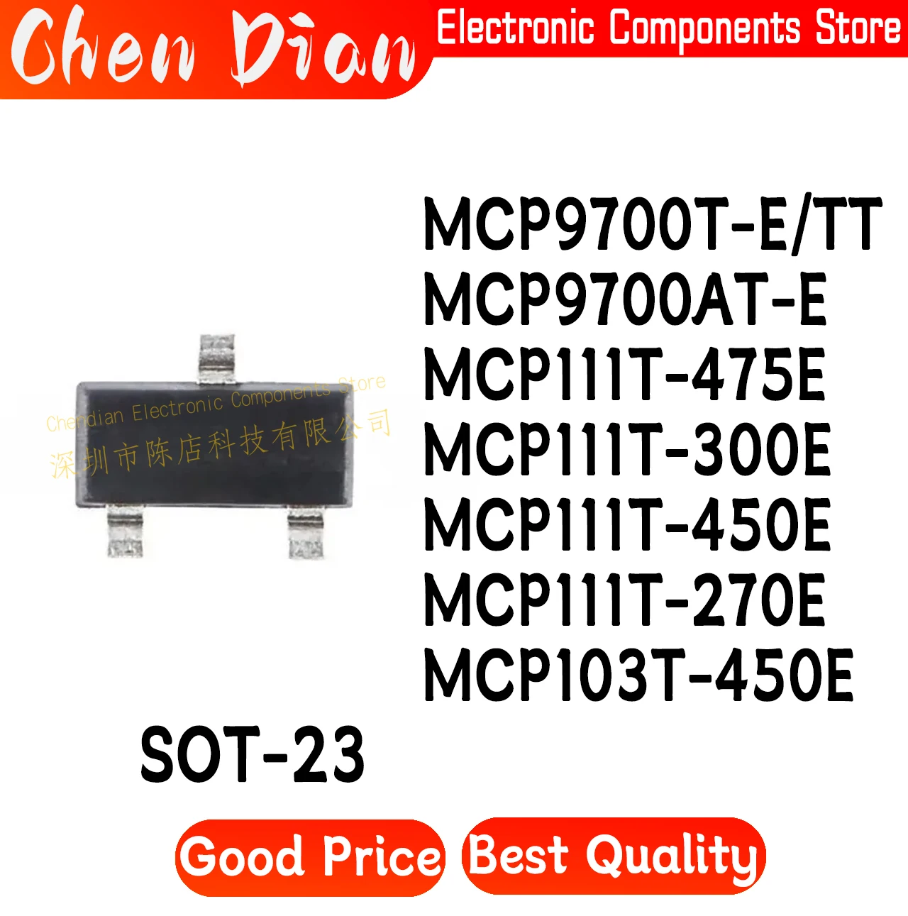 MCP9700T-E/TT MCP9700AT-E MCP111T-475E MCP111T-300E MCP111T-450E MCP111T-270E MCP103T-450E SOT-23 New Original Genuine