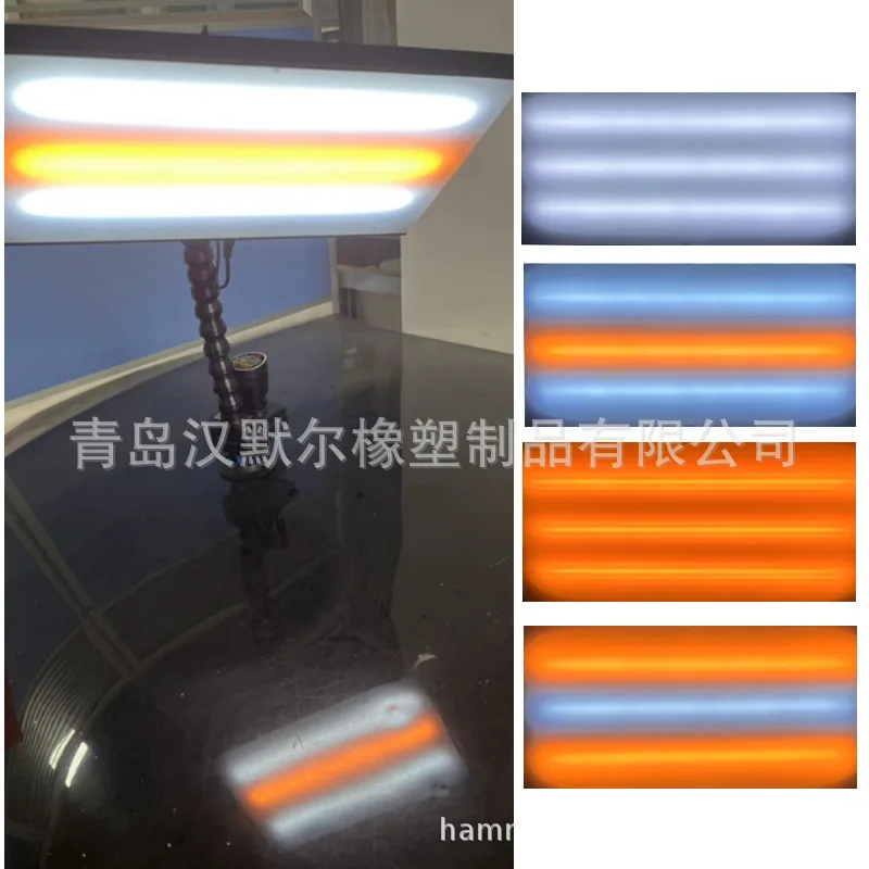 LED Light Line Wire Board Car Paintless Dent Removal battery Flat lamp 6 colors adjustable for Car Depression Assist Repair