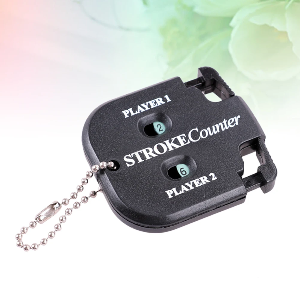 

Mini Square Professional Golf Score Counter Black Double-Digit Scorer Tool Pocket Size for Two Players Accurate Stroke Count