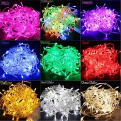 Strings Light Outdoor Waterproof 220V 5M 10M 20M 50M 100M Christmas Day Party Fairy Tale Colorful Christmas Decoration Lights