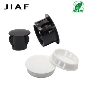 10 個のプラスチックプラグ穴黒ネジ穴プラグファスナーカバーロックプラグキャビネット家具用穴用白プラスチックプラグ