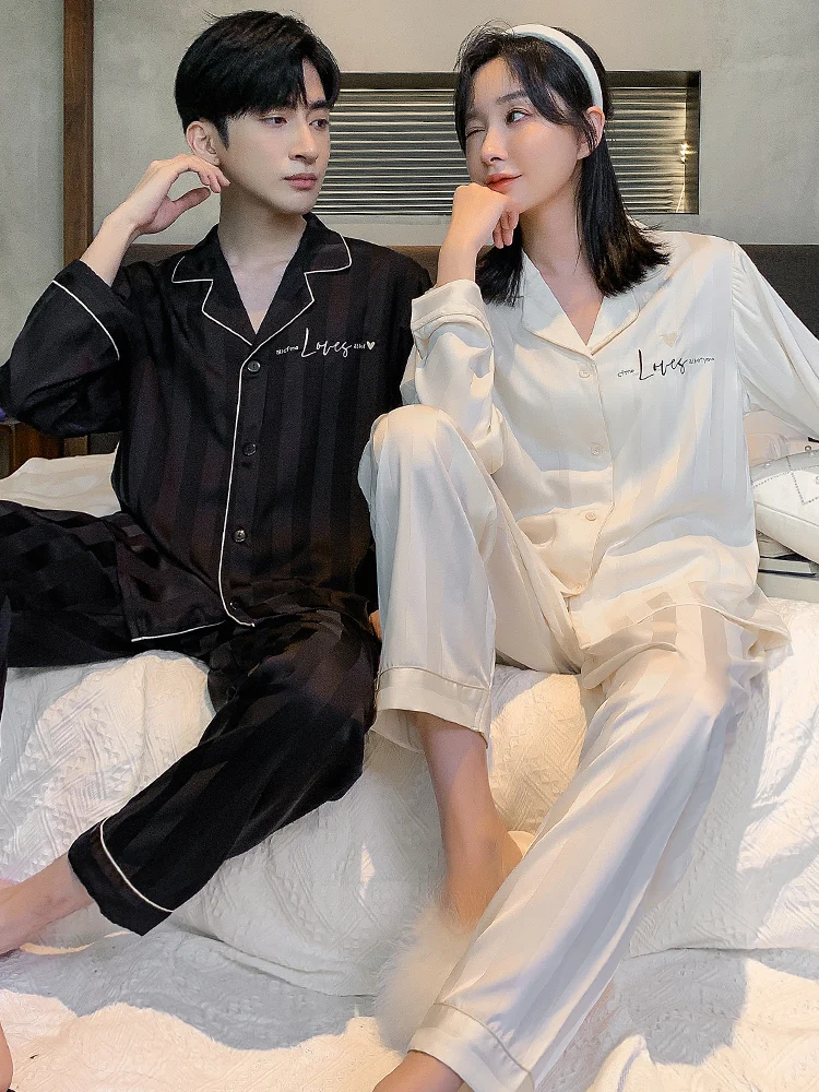 pijamas-de-seda-helada-de-manga-larga-para-parejas-ropa-de-casa-para-hombre-cardigan-abierto-estilo-nuevo-primavera-otono