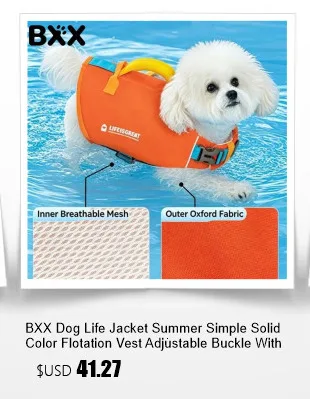 High Buoyancy Dog Life Jacket Adjustable Safety Flotation Vest For Small Medium Large Dogs Swimming Activities