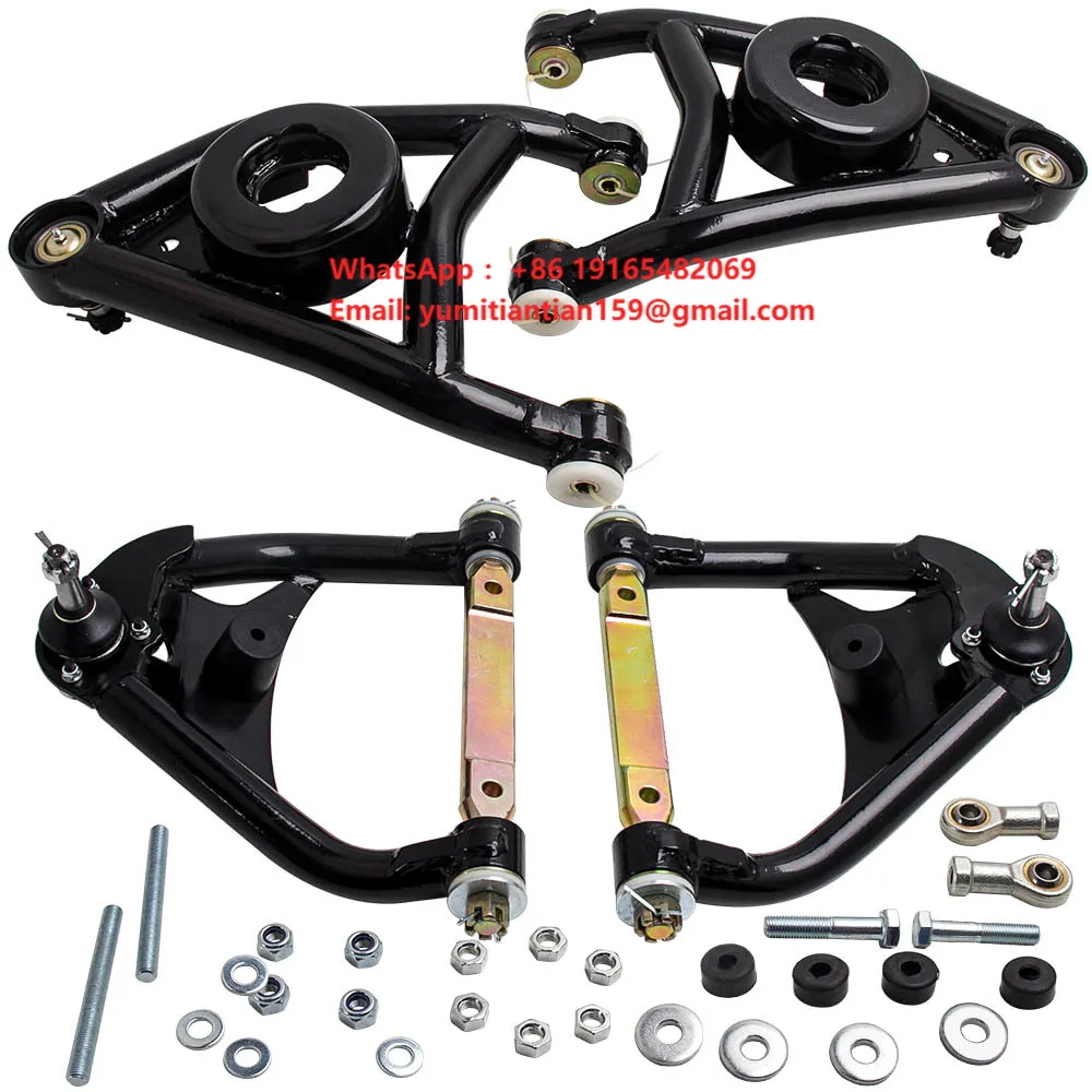 MAXPEDINGRODS  4pcs Front Upper Lower Tubular Control Arms for Chevy Chevelle El Camino Malibu 1964-1972 for Oldsmobile Cutlass