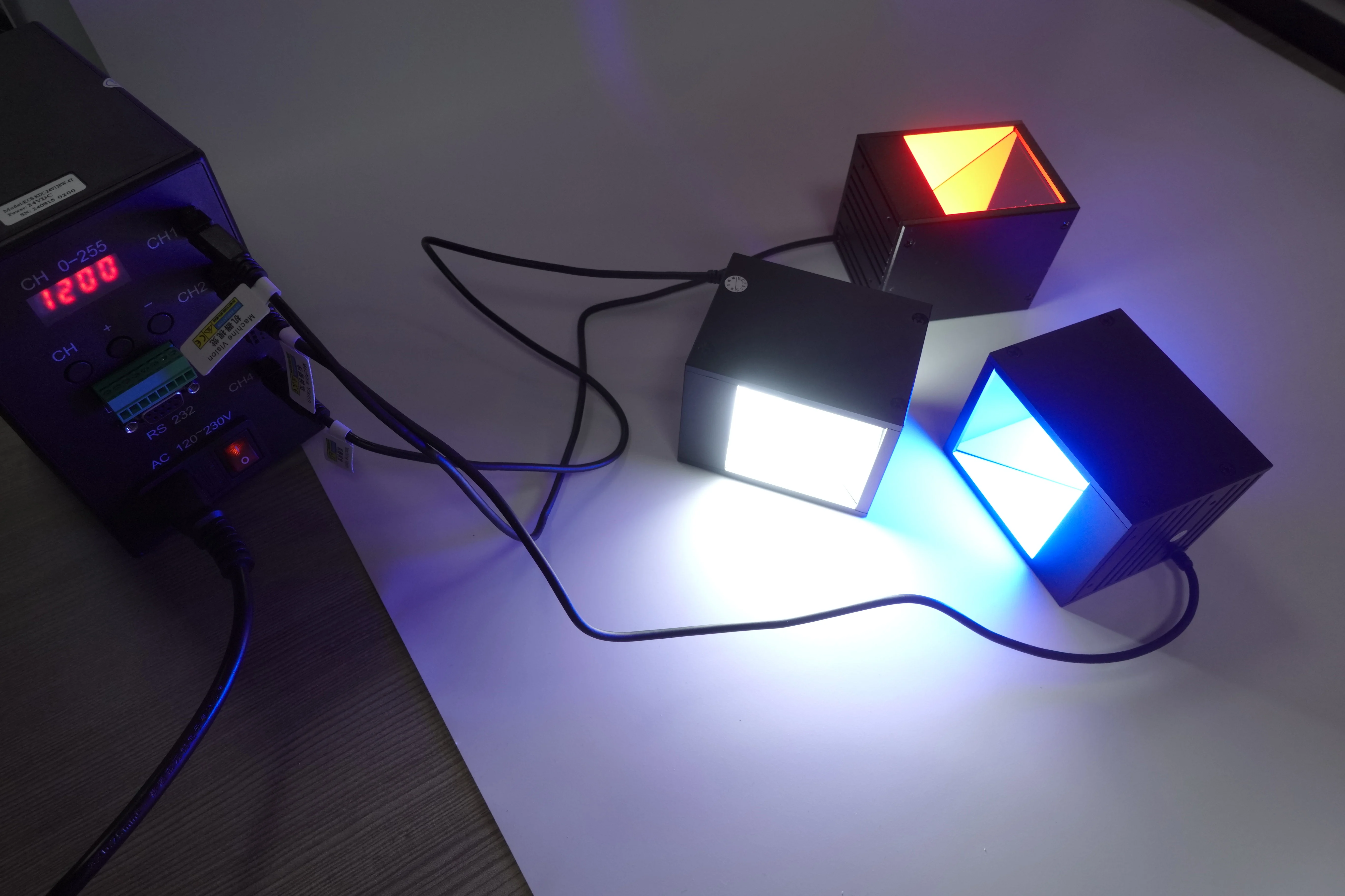 Industrial Machine Vision Optics Instruments Coaxial LED Lighting Optical Lamps In White Red Blue Green