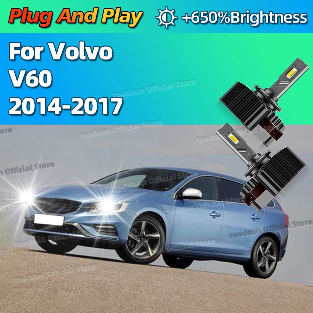 

Светодиодные фары, лампы HID D3S, автомобильные лампы Canbus Lights 6000K Plug&Play для Volvo V60 2014 2015 2016 2017 с вентилятором Plug and Play