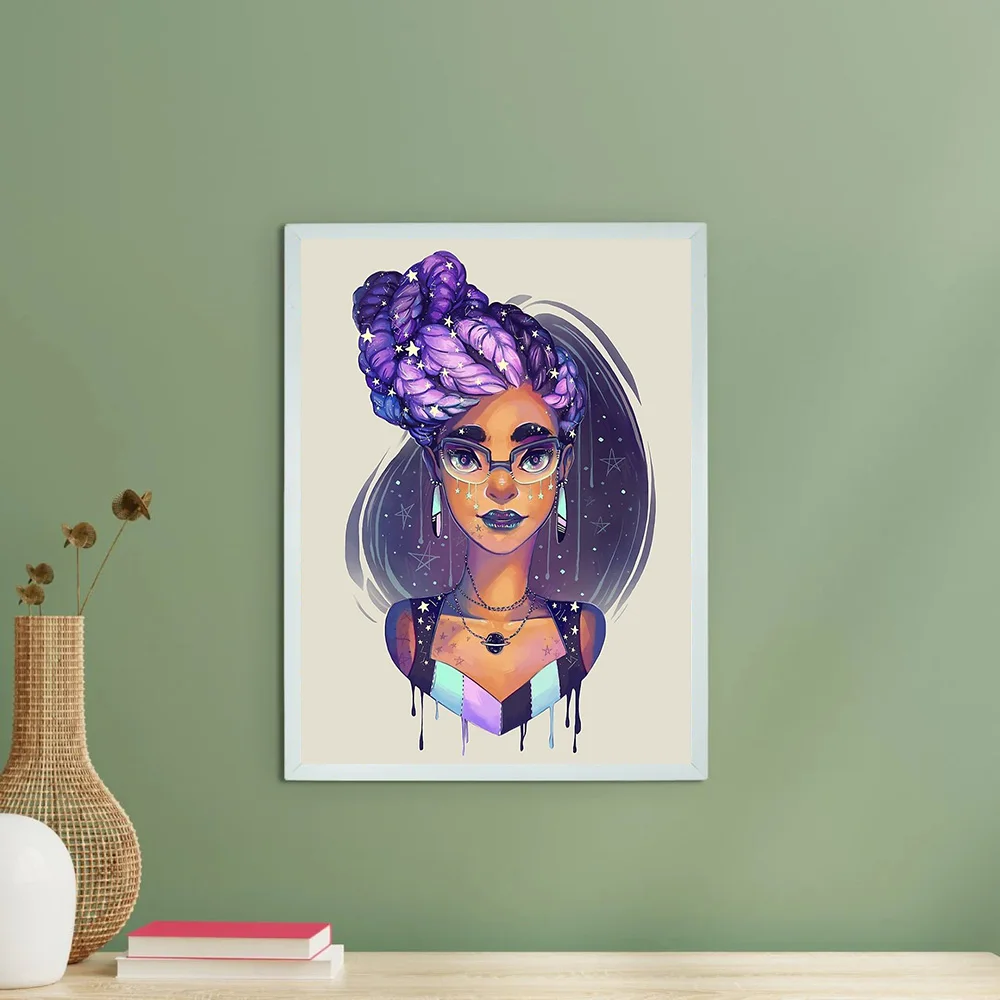 غالاكسي سديم قماش جدار الفن ديكور الفضاء اللوحة الحديثة مجردة الفن طباعة ديكور المنزل #6