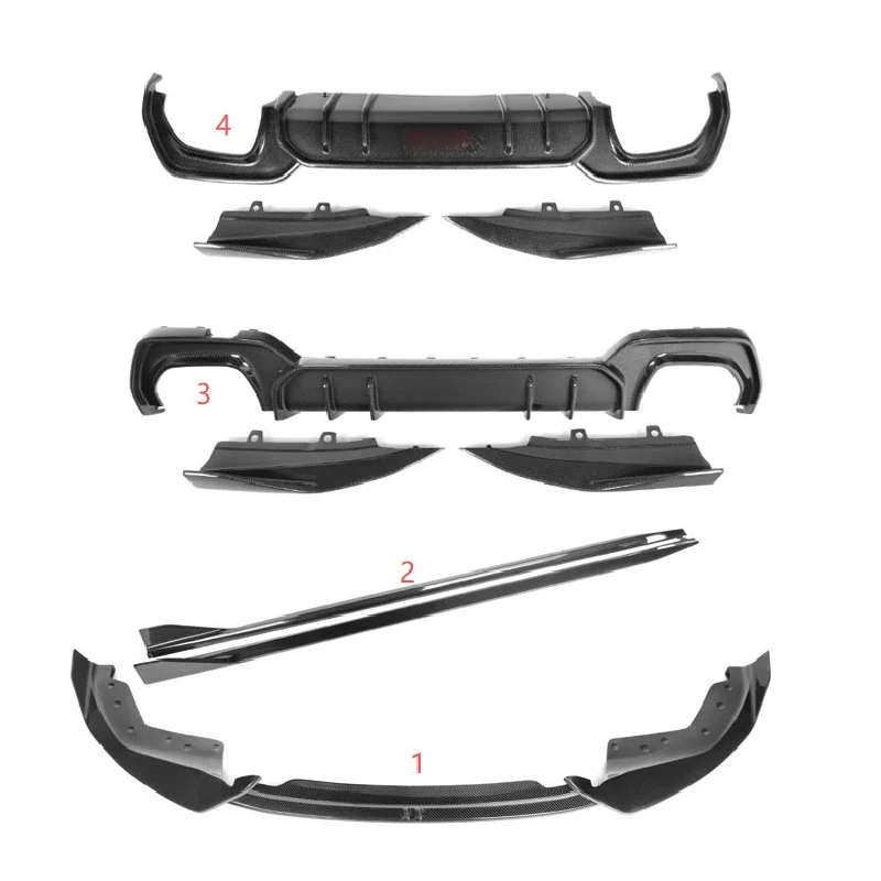 

G20 AO Style Bumper Body Kit Carbon Fiber Front Bumper Lip Side Skirt Rear Diffuser for 3 Series G20 Pre LCI Sline 2019-2021