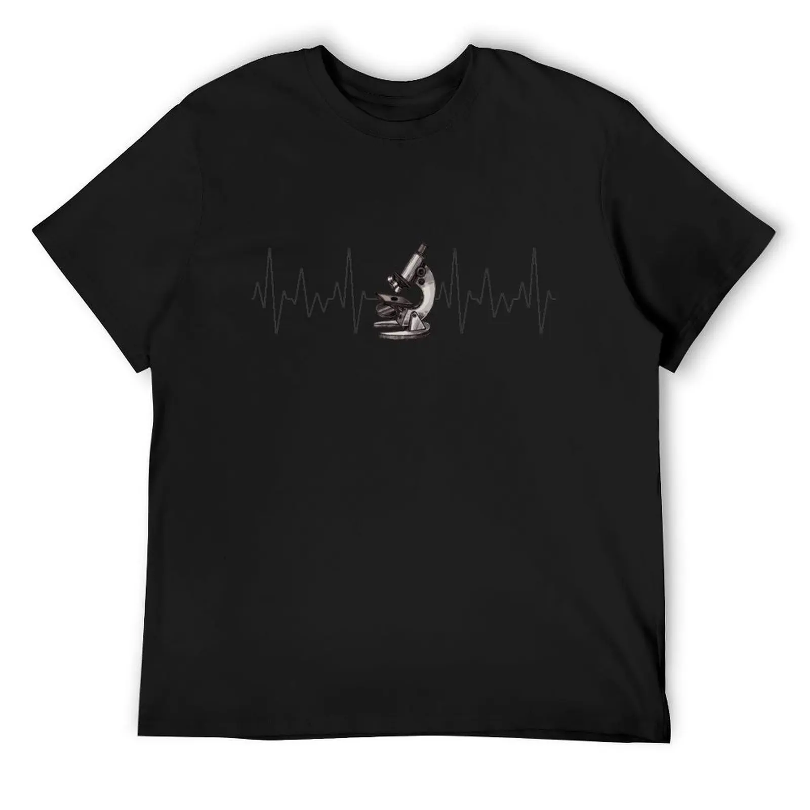 Heartbeat science ECG EKG microscope T-Shirt custom shirt vintage anime shirt Short sleeve tee mens t shirts casual stylish