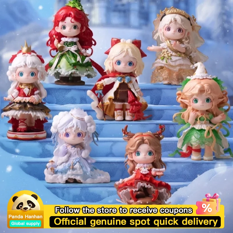 

Черный игровой гречневый JOY, рождественский секретный шар, слепая коробка, новинка 2024, модный орнамент принцессы для девочек, подарок ручной работы