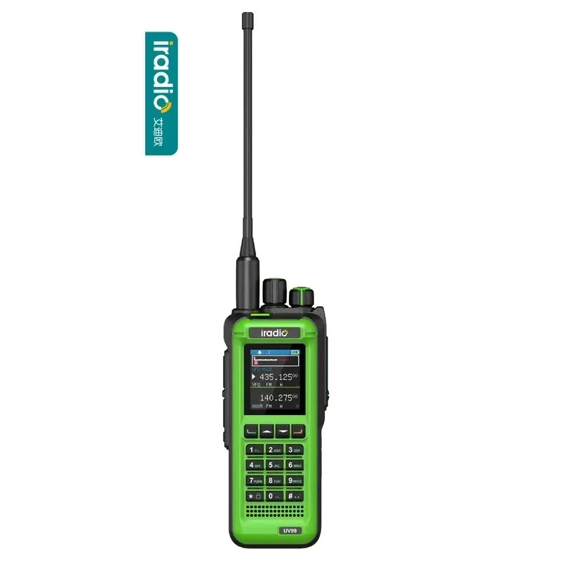 IRadio UV-99 Walkie Talkie multibanda de alta potencia 20W AM/FM Capacidad de 1024 canales NOAA Weather DTMF Copia inalámbrica Interfac tipo C