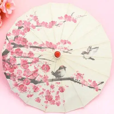 مظلة ورقية كلاسيكية على الطراز الياباني مظلة زخرفية أنماط عتيقة لحفلات الزفاف صور دعامة ورق هدية مظلة