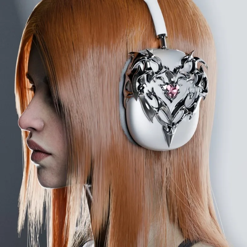 สําหรับ Sony XM5 หูฟังสําหรับ Airpods Max Y2k กระจกตกแต่งหูฟัง Airpods Max สิ่งที่แนบมาอุปกรณ์เสริม