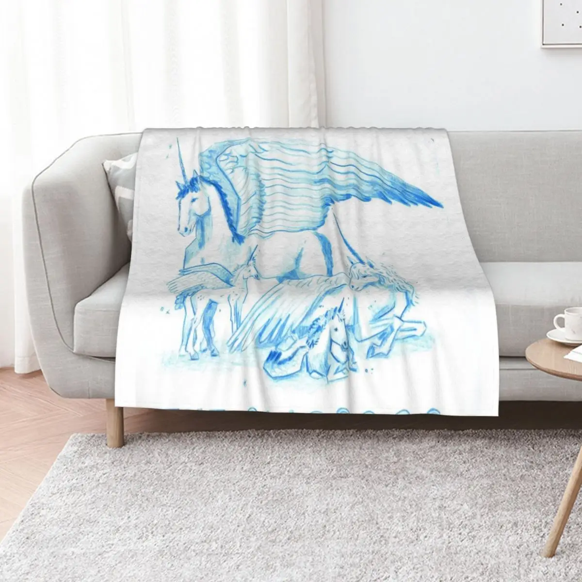 Keeper Of The Lost Cities Alicorns Throw Blanket Beautifuls blankets and throws Decoratives Camping Flannel Soft Beds Blankets