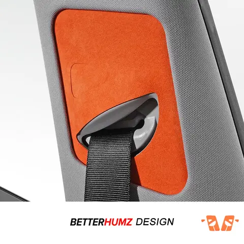Tesla Model Y Juniper 2025-Model 3 Highland Alcantara 안전 벨트 수축 패널 트림 스티커 자동차 인테리어 액세서리로 제작