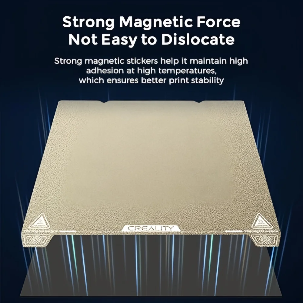 Creality Original Ender 3 S1 Pro PEI Build Plate, 235x235mm Texture Surface  Sheet Magnetic Removable Flexible Spring  Bed Plate