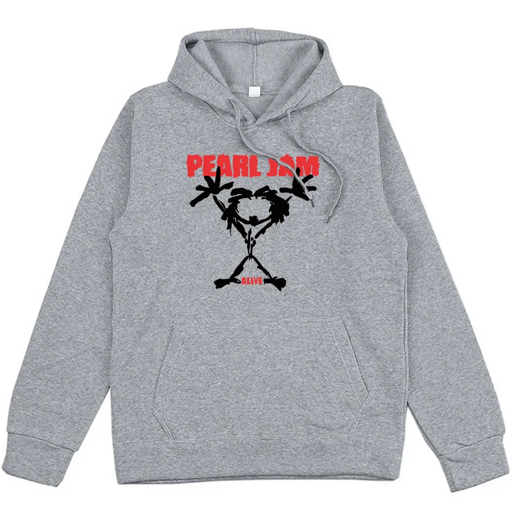 Pearl Jam Cartoon Printing Hoodies Sudaderas Long Sleeve Winter Fleece Sweatshirts for Men/Women Graphic Clothes Hooded Fashion