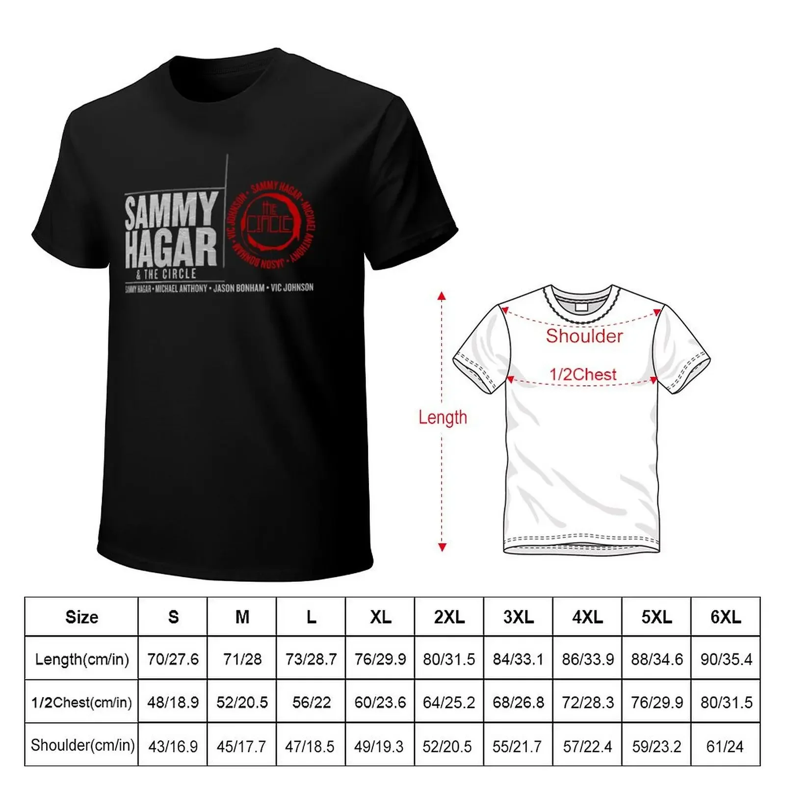 Sammy Hagar & The Circle T-Shirt plus sizes basketball graphic tees T-shirt men