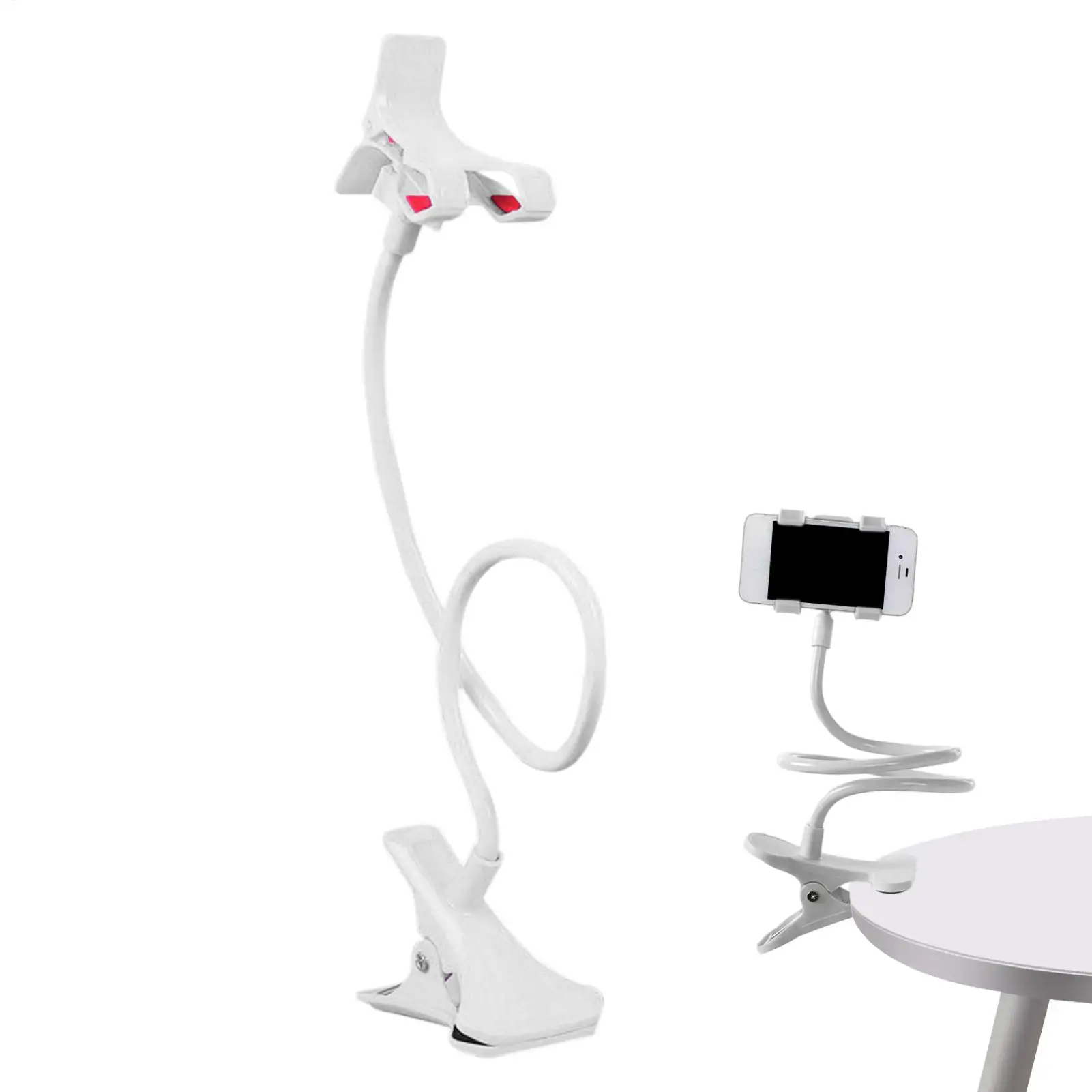 50CM Einstellung Handy Clip Auf Ständer Halter Mit Griff Flexible Lange Arm Schwanenhals Faul Halterung Clamp Für Smartphones – Detail 4
