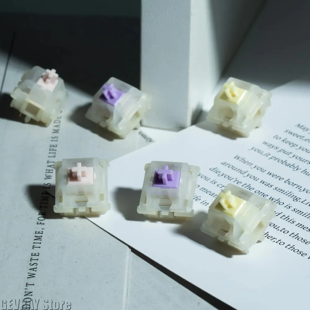 10pcs GATERON KS-3X1 Milky Pro Switches Series Set Per Pack