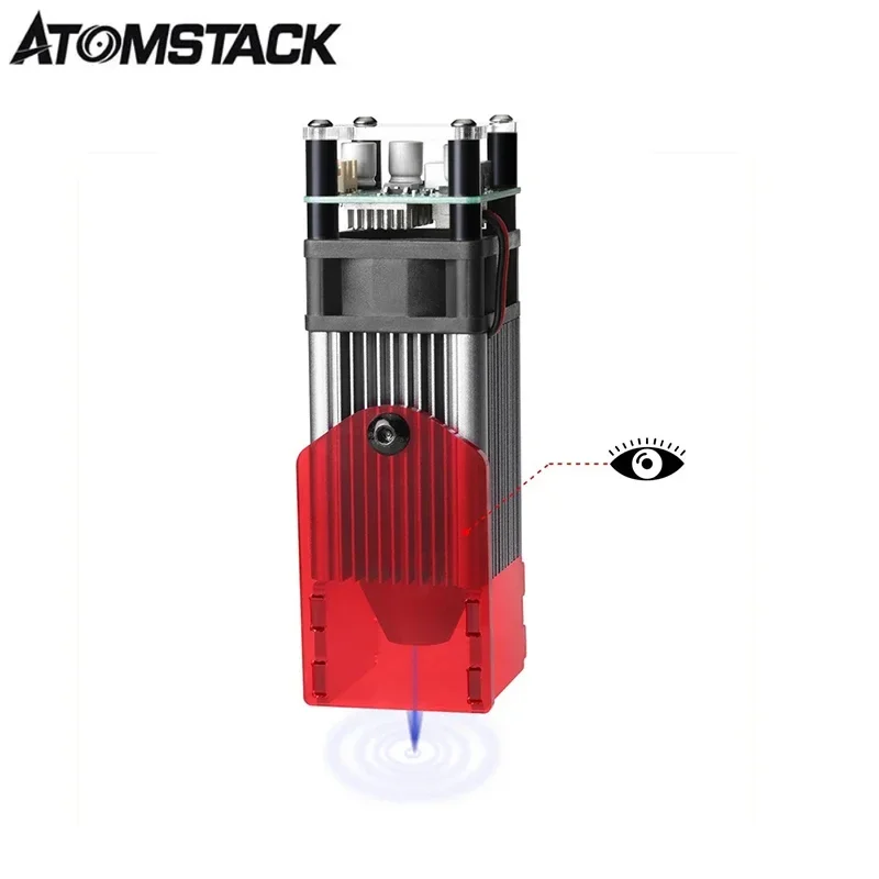 ATOMSTACK 40W Laser Module Upgraded Fixed-focus Laser Engraving Cutting Module for Machine Laser Cutter 3D Printer CNC Milling