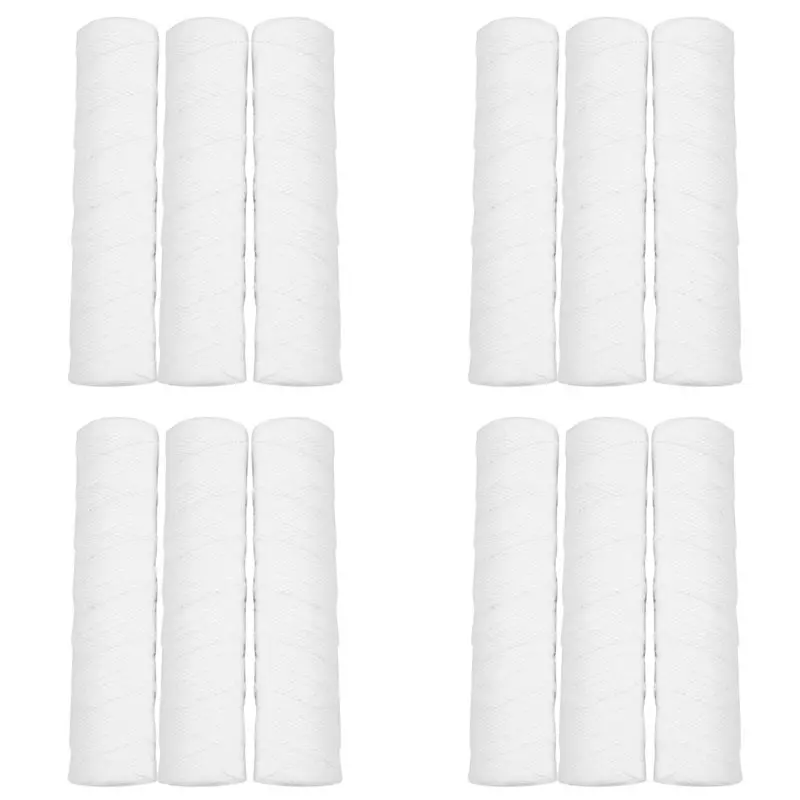 

Набор из 12 фильтрующих картриджей для очистки воды, 10 дюймов, нитевидный, 5 микрон, из полипропиленового хлопка, для удаления осадка - ABQU