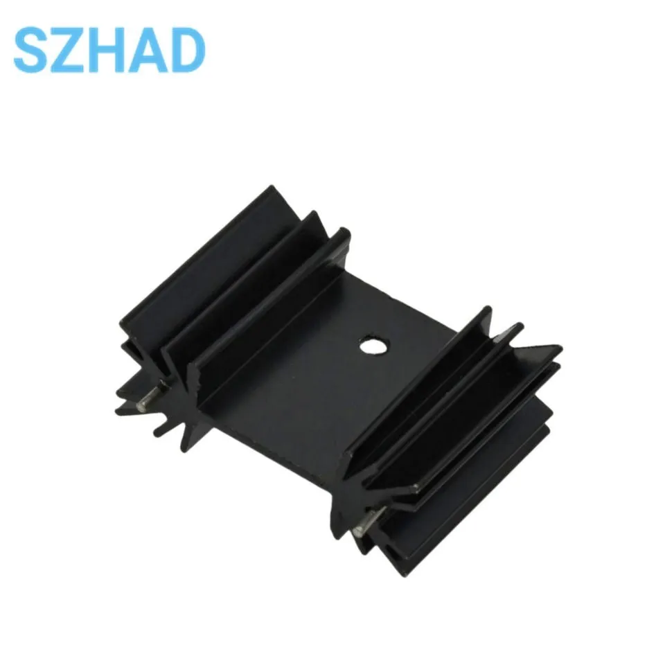 5PCS MOS Transistor Tube Heatsink Radiator Cooler Radiator 25x34x12MM Heat Sink FINS IC