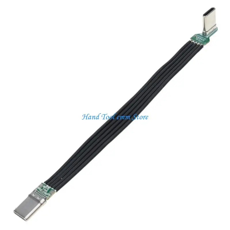 

H37F 60W 90 Degree USB C Male to USB C Female Cable Fast Charging Cable 480Mbps Data Transfer For Smartphones Tablets Laptops