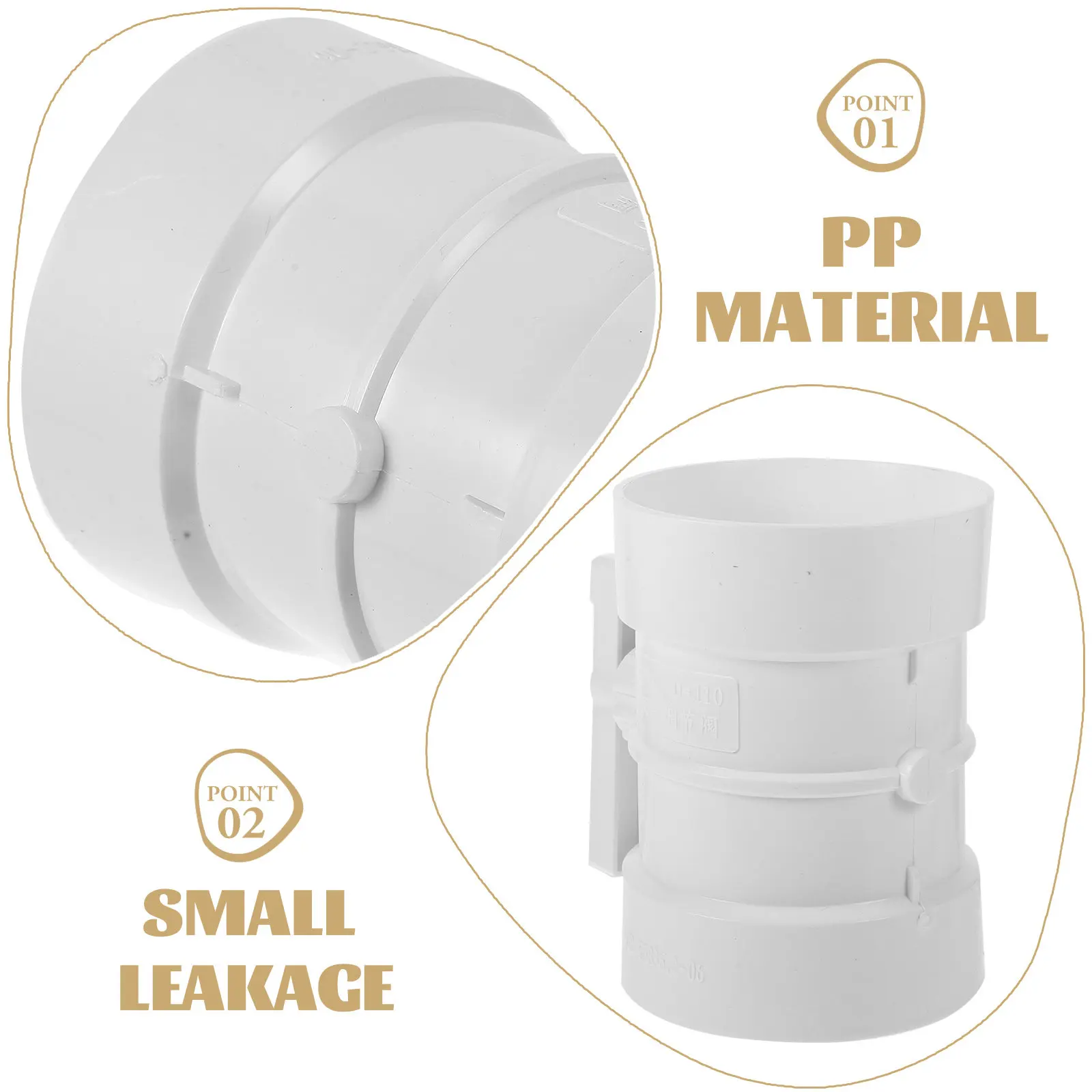 Professional PP Plastic Control Valve Manual Air Damper for Ventilation Tube Hvac Systems Flexible Operation Wide