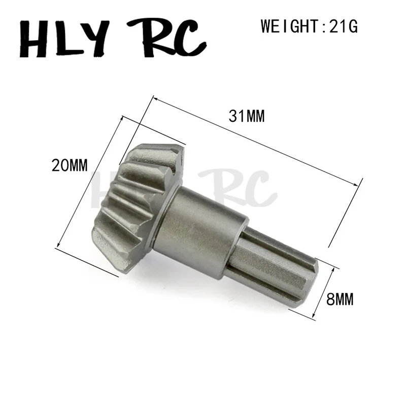 Metal Diff Case Diff Gear 37T Input Gear 13T for ARRMA 1/10 Kraton Senton Big Rock Granite Outcast 4x4 Upgrade Parts