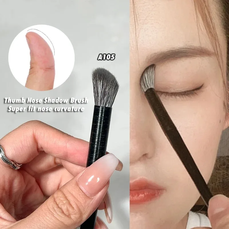 眉毛アイライナーブラシ小さな角度付きブレードライナーアイシャドウ眉輪郭ブラシプロフェッショナル美容化粧品ツールメイクブラシ