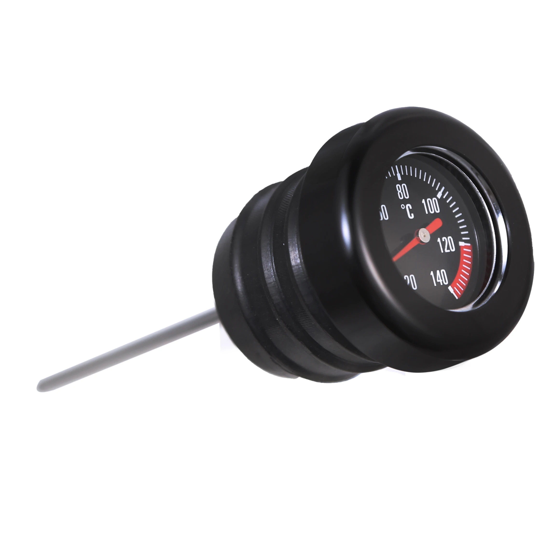 Astina di livello temperatura olio cromata nera per moto per Harley 2000-2017 Softail Twin Cam Fat Boy Heritage Classic Slim