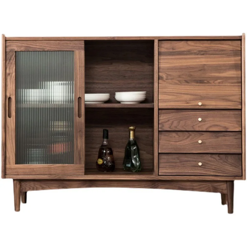 

Solid wood black walnut side cabinet