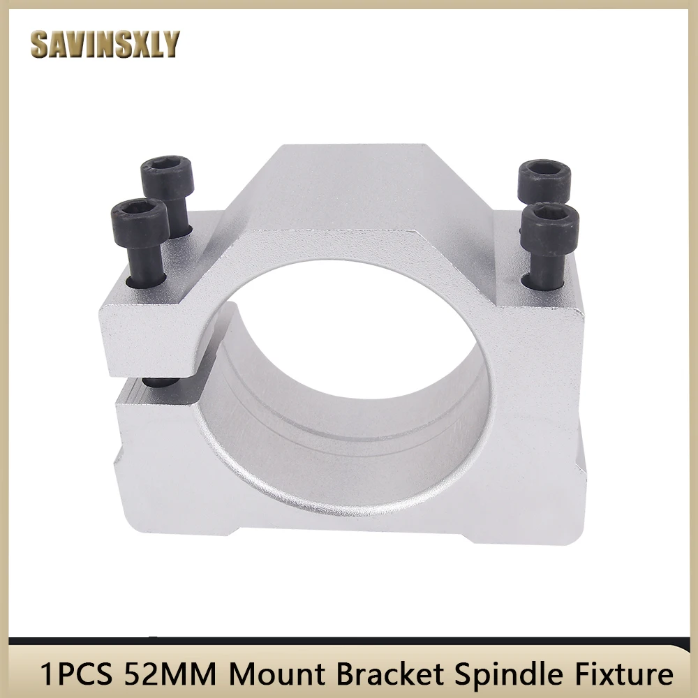 CNC Router Machine Spindle Clamp Diameter 52mm Spindle Motor Clamp for 300w 400w 500w 600w Motor Mounts Bracket.