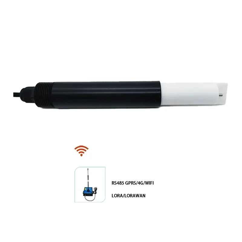 Output Can Simultaneously Measure EC Temperature TDS and Salinity PTFE Water Sensor Is Used in Highly Corrosive Waters