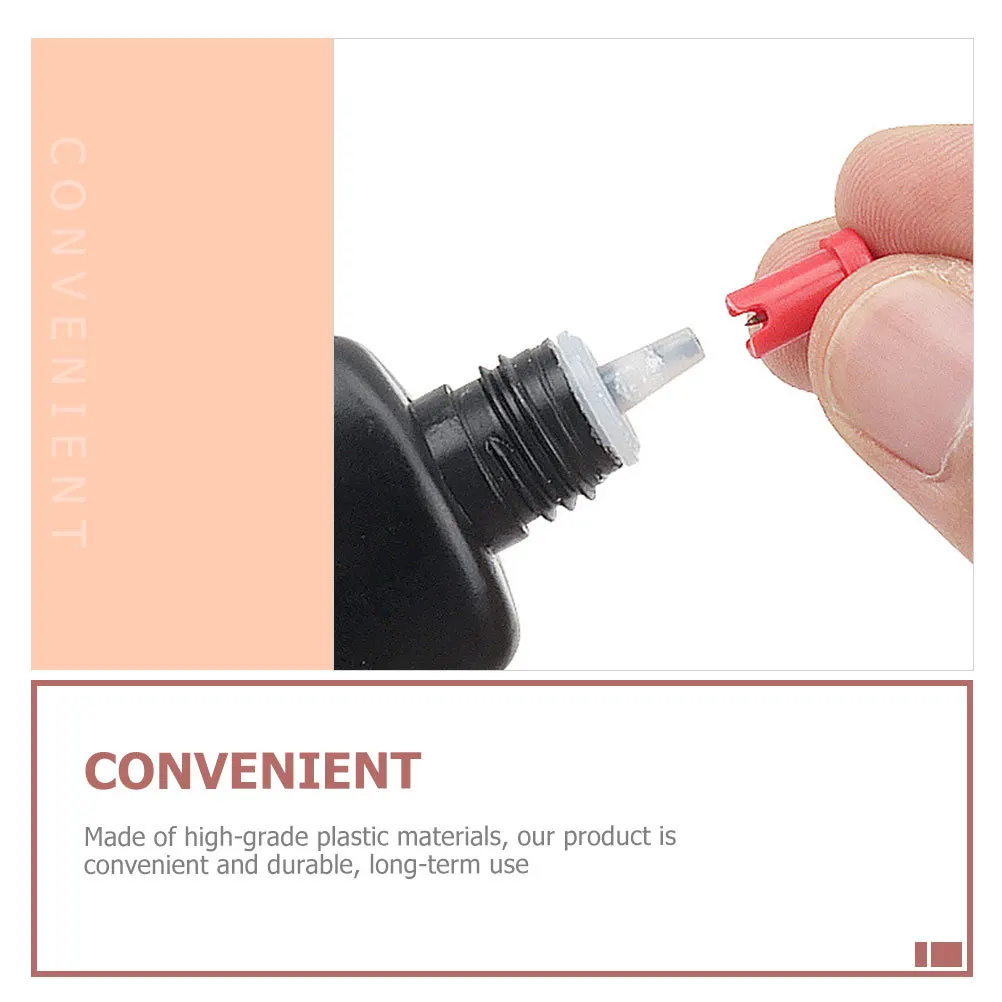 100Pcs Eyelash Pin Reusable Bottle Needle Smooth Flow Anti-Clog Design for Lash Extension Tools High-Grade Plastic Material