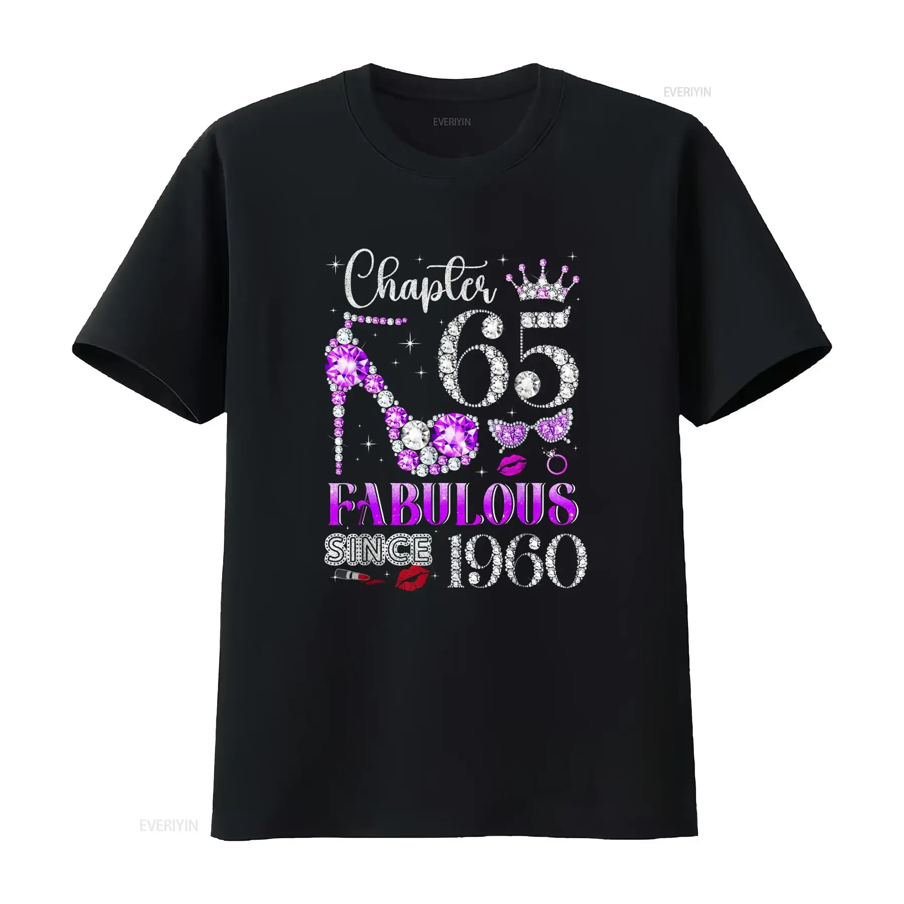 Chapter 65 Fabulous Since 1960 65Th Birthday Women Ladies T Shirt  vintage Washed Unisex designer clothes Stylish streetwear