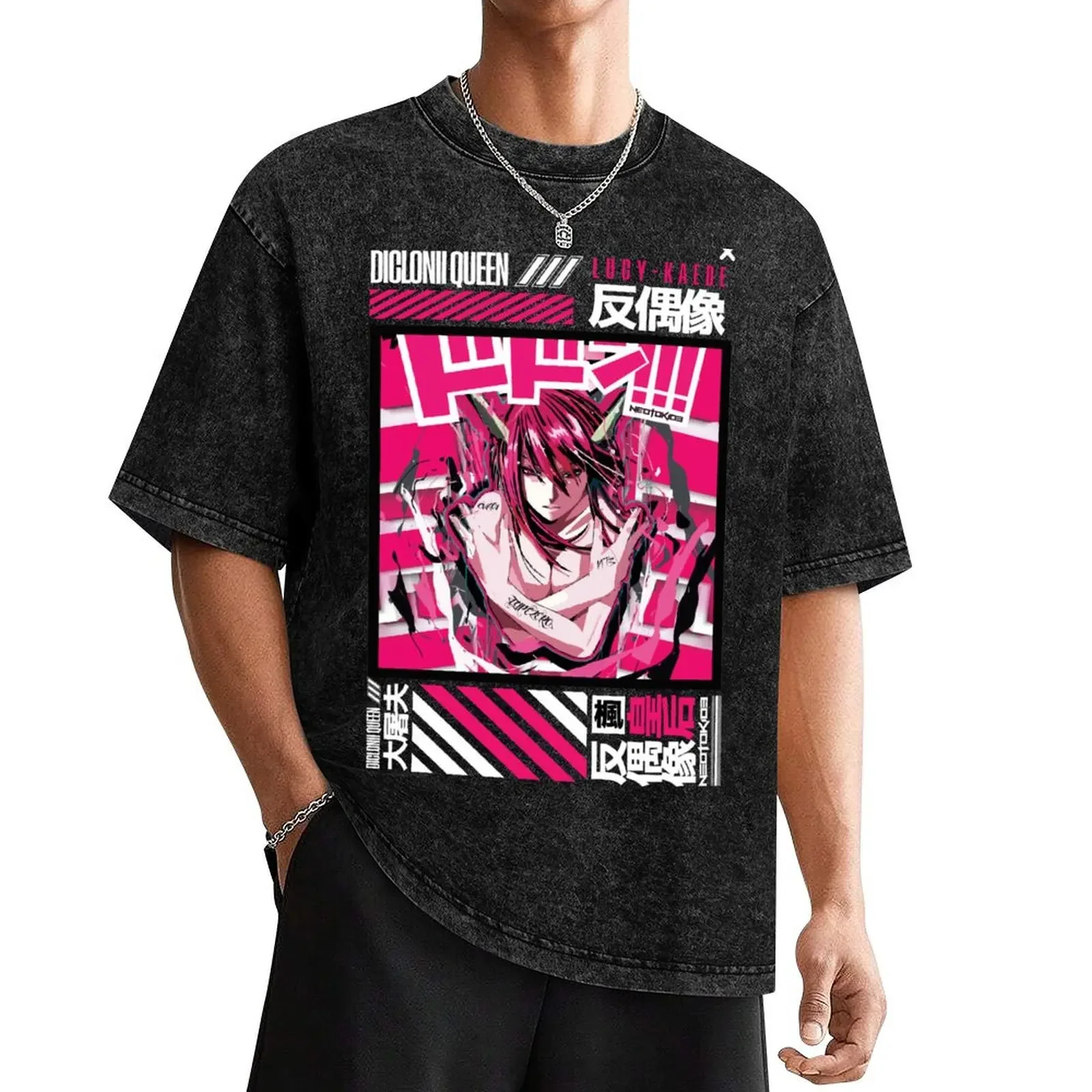 

Lucy Kaede – Elfen Lied - Queen Diclonius Vector Design T-Shirt summer tops sports fans mens graphic t-shirts pack