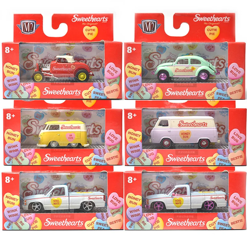 M2 1:64 クラシックカービートル VAN ピックアップトラック車モデル装飾品コレクション