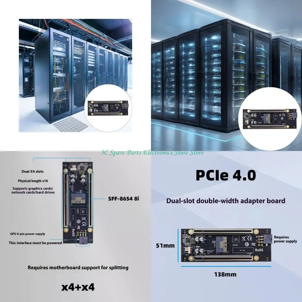 

SZ Flexible Full/Half Height Mounting PCIe .0 Splitter Card For Channel Expansion