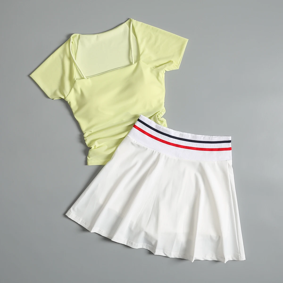 

Высококачественные спортивные костюмы для йоги для женщин летом, новая форма для бадминтона, быстросохнущий костюм для бега, фитнес-костюм, теннисная юбка