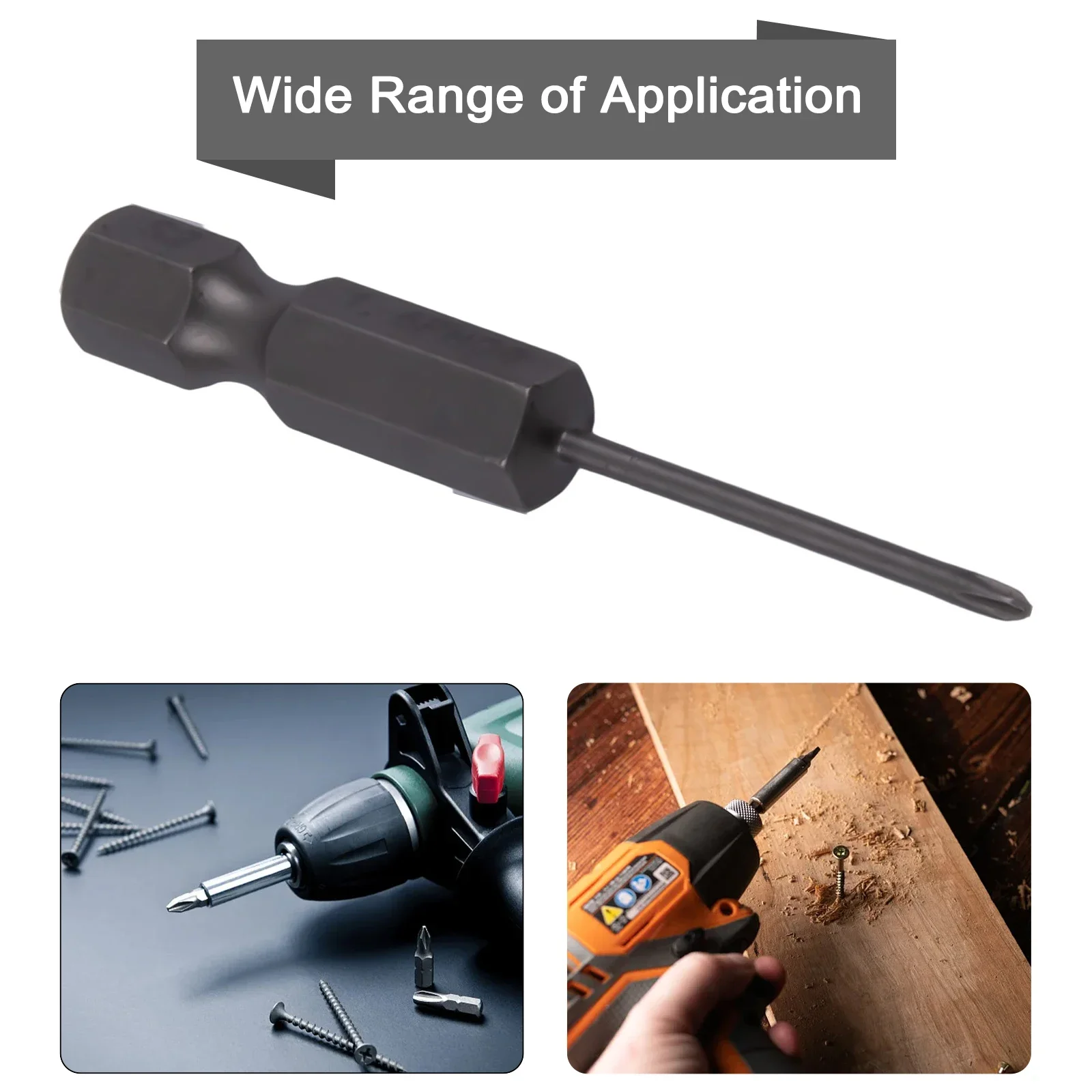 1pc 1.6/2.0/2.5/3.0/4.0/5.0mm Magnetic Screwdriver Bit 1/4inch Hex Shank PH00 PH0 PH1 PH2 For Electric Drill