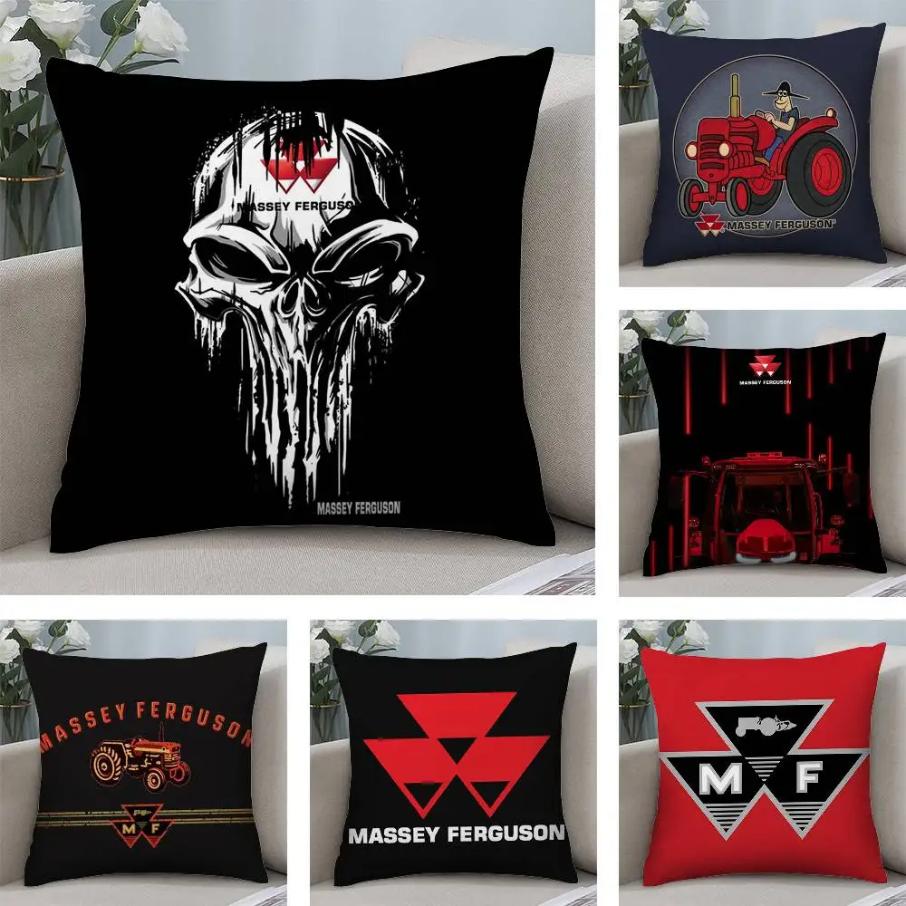 

M-Massey F-FergusonS Pillow Case Sofa Short Plush Double-sided HD Printing Room Home Office Gift Cushion Cover