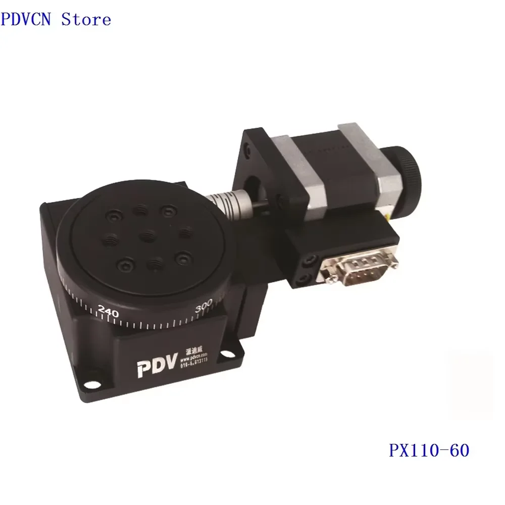 Motorized Rotary  Stage,  High Precision Motorized 360 degree rotation stage, 60 mm Motorized Worm Gear Revolving Stages