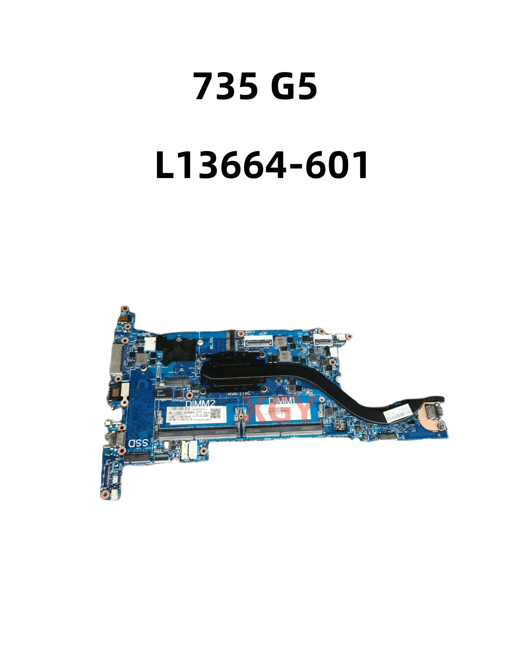 L13665-601 L13664-601 6050A2930701 For HP EliteBook 735 G5 Laptop Motherboard With Ryzen R5-2500 R7-2700 100% Tested Perfectly