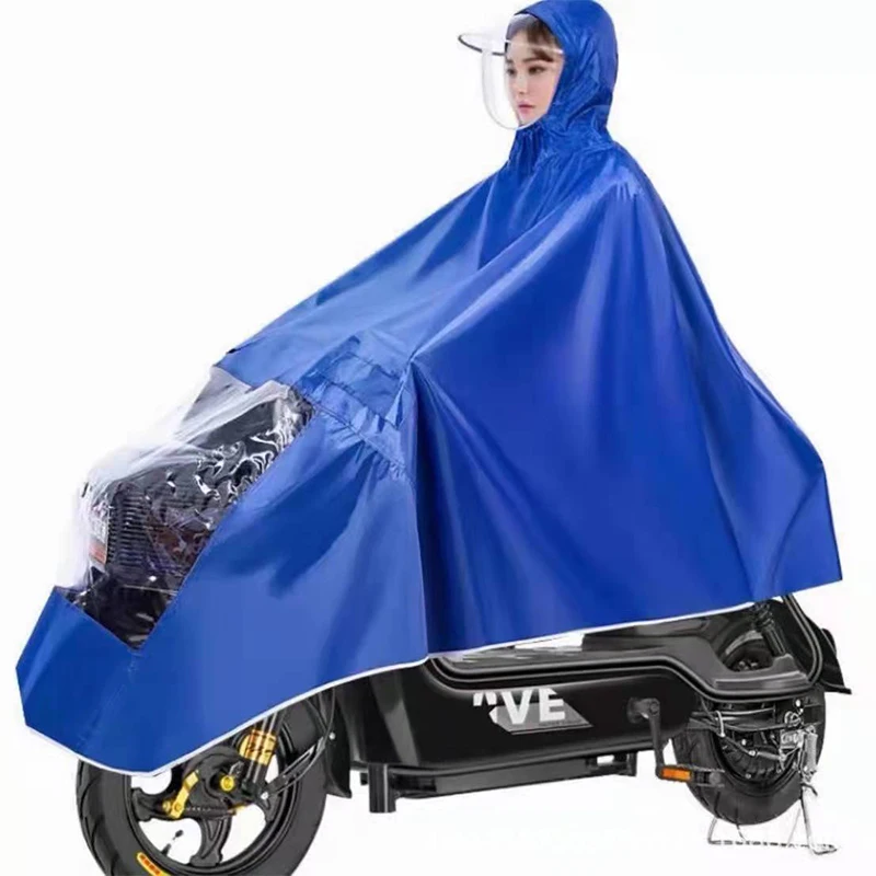 1pc Electric Vehicle Poncho Battery Vehicle Enlarged And Thickened Single Square Raincoat Men's And Women's Bicycle Raincoat