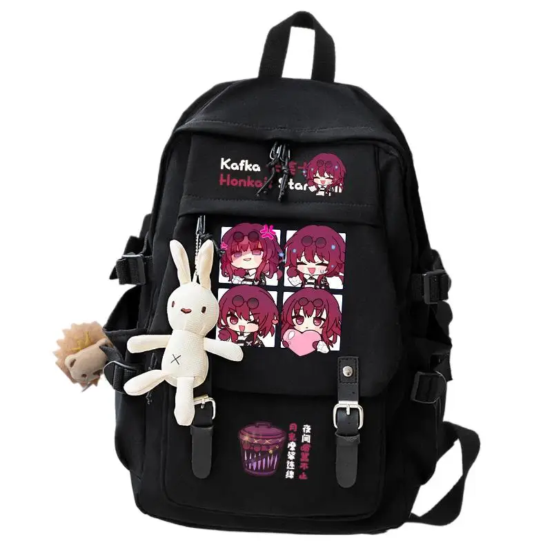 Mochila Honka Star Rail Backpack Men Women Teens Students  Schoolbag Book Bags Casual Shoulder Travel Bags
