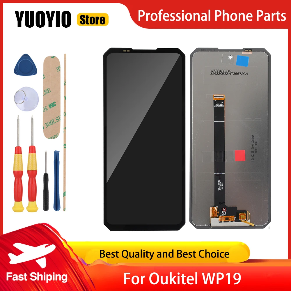 Original LCD Display and Touch Screen Digitizer For Oukitel WP19 Assembly Replacement Display lcd +Tools